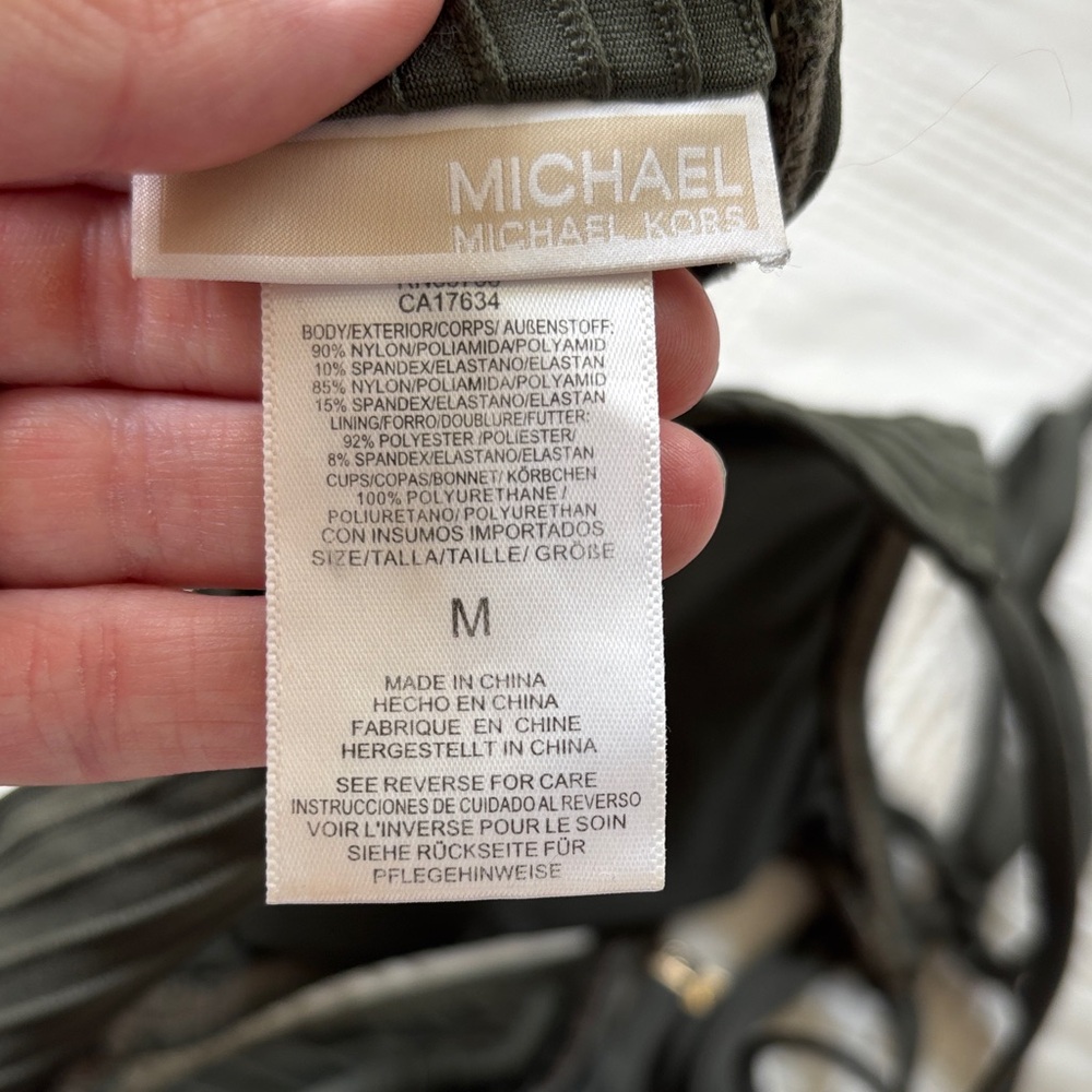 MICHAEL Michael Kors Textured Green Bikini Set - Picture 5 of 5